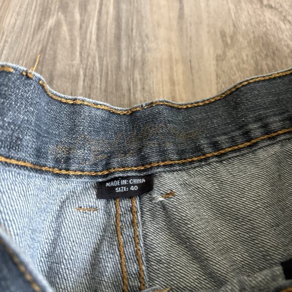 Vintage Y2K Joker Brand Jeans Men’s 36x30 Gray Wash Denim Baggy Embroidered Worn - Picture 5 of 5